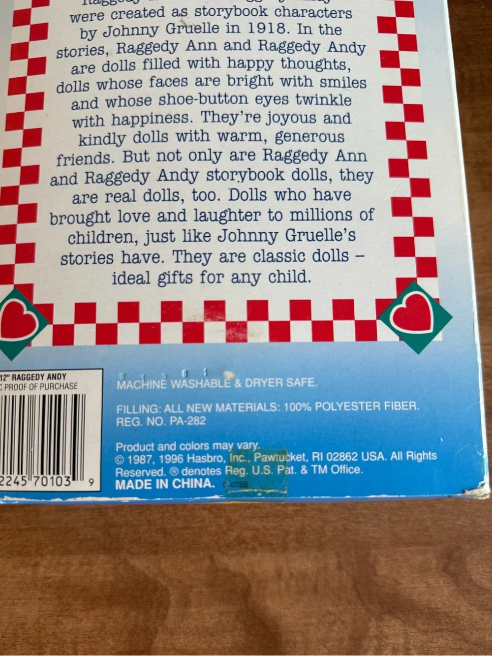 Raggedy Andy NEW IN BOX